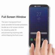 Rock Full Screen Window View Protection Flip Case Cover for Galaxy S8 S8 Plus