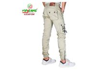 Virjeans Cotton Box Joggers (Zipper Bottom) OFF white-(VJC 681)