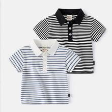 2Y-6Y Baby Boys Stripe Polo Summer Casual T-shirt