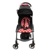 Black/Red Polka Dotted Stroller For Babies