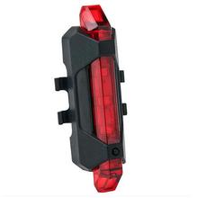 Portable USB Rechargeable Bike Bicycle Tail Rear Safety Warning Light Taillight  Lamp Super Bright ASD88