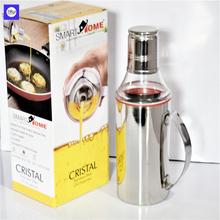 Stainless Steel Oil Dispenser, Oil Pourer and Oil Bottle Can with Handle