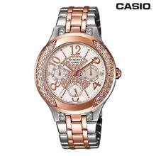 Casio Sheen Round Dial Chronograph Watch For Women-SHE-3058SG-7AUDR