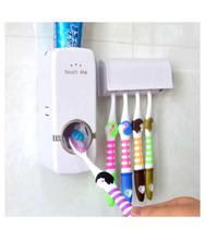Toothpaste Dispenser With Tooth Brush Holder