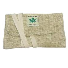 Beige Textured Hemp Purse For Women