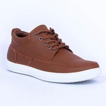 Caliber Shoes Tan Brown Casual Lace Up Shoes For Men (536 O)