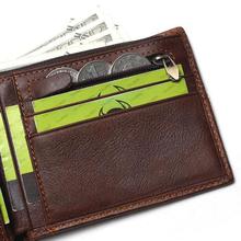 TAUREN Classic Genuine Leather Men Wallets Coin Pocket