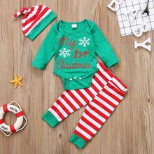 My First Christmas Newborn Baby Clothes Set Boys Girls Outfits Clothes