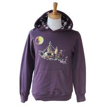 Purple Swoyambhu Printed Hoodie