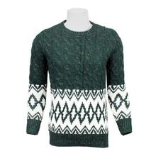 Hardik's Woolen Green Sweater for Men