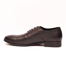 Caliber Shoes Leather Black Lace Up Formal Shoes For Men - ( 443 L)