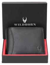 WildHorn Nepal Men's RFID Protected Leather Wallet (Pitch Black) WH 1173