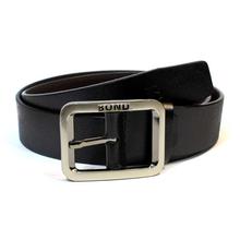 Black Solid Belt For Men