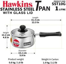 Hawkins SST10G Saucepan With Glass Lid