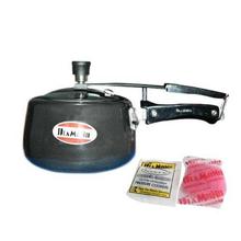 Diamond Black High Anodized Pressure Cooker With Free Rubber And Scrubber - 5 Litres