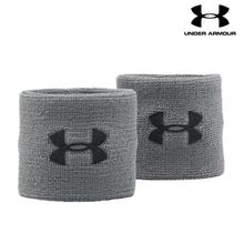 Under Armour 3" Performance Grey 2-pack Wristband For Men - 1276991-040