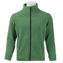 Dark Green Front Zippered Polar Fleece Jacket-MJK1076