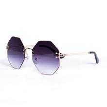 Stylish Dark with Octa Frame Sunglass For Ladies