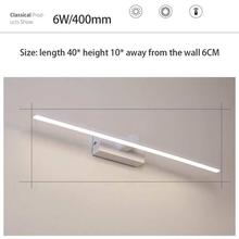 40 X 8 X 3cm Modern LED Wall Lighting 6W Mirror Light For Bathroom