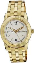 Sonata 7100YM01 White Dial Analog Watch For Men - Gold