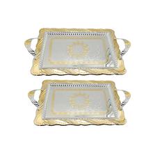 Aquatic Elegant Serving tray-2 Pcs