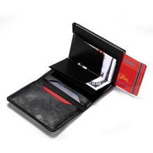 New Men Antitheft Card Holder Fashion Metal Credit Card