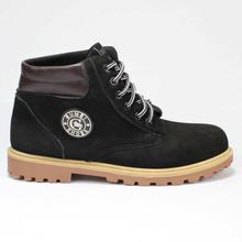 BUMEI Suede Laceup Boots For Men - (Black)
