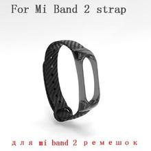 Hangrui Replacement For Mi Band 2 Carbon Fiber Bracelet Fitness Tracker Colorful Silicone Mi Band 3 Strap Smart Accessories