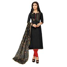 Akhilam Womens Chanderi Cotton Dress Material