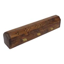 Brown Wooden Incense Burner Holder