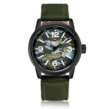 Naviforce NF9080M Army Dial/GreenStrap Analog Watch For Men