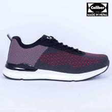 Caliber Shoes Black/Red Ultralight Sport Shoes For Men - ( 580)