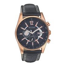 Titan Octane Chronograph Black Dial Men's Watch - 9322WL02