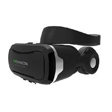 VR Shinecon SC-G02E 4.0 VR Glasses with Headphones 3D Smartphone Virtual Reality Stereo Mic Control Button Helmet