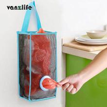 vanzlife kitchen garbage bags hanging storage mesh bag convenient