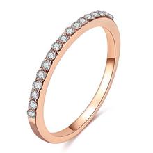 Stylish Fashion Women Ring Finger Jewelry Rose Gold