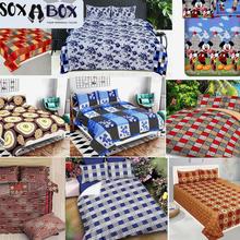 Soxabox King Size Double Bed-sheet with Pillow cover Set