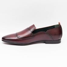 Gallant Gears Wine Red Leather Slip On Formal Shoes For Men - (MJDP30-20)