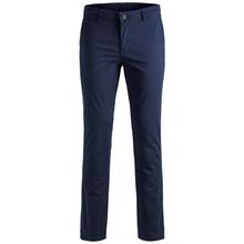 Blue Stretchable Cotton Pants For Men By Nepster