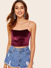 Velvet Solid Cami Top