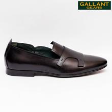 Gallant Gears Black Slip on Formal Leather Shoes For Men - (MJDP30-20)