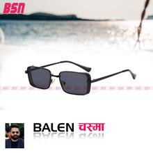 BSN Trending Thin Square Balen Sunglass For Men & Women