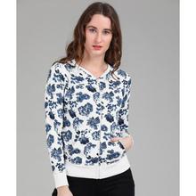 Full Sleeve Floral Print Women Sweatshirt