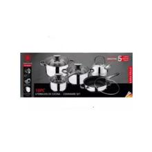 Kaisa Villa 10pcs/ 5set Stainless Steel Cookware set