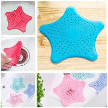 Five-pointed Star Silicone Sucker Kitchen Sink Anti-Clogged Bathroom Sewer Drainage Hair Filter