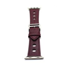 Fashion 42mm Thick PU Leather Magnetic Band For Iwatch - Maroon