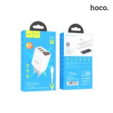 HOCO Easy Charge 3-Port Digital Display Charger Set Micro C93A