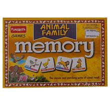 Funskool Memory Animal Family Card Games- Multicolored