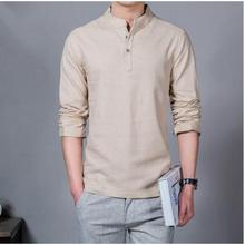 New long-sleeved bottoming shirt _ men's shirt simple