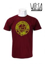 Wosa -WINNER STAMP Maroon Printed T-shirt For Men